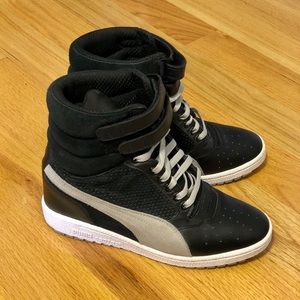 Puma wedged high-top sneakers
